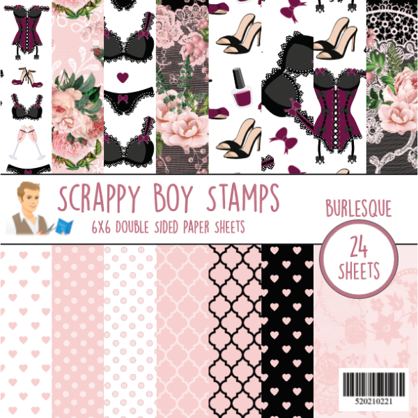 Burlesque 6x6 Paper Pack scrappyboystamps