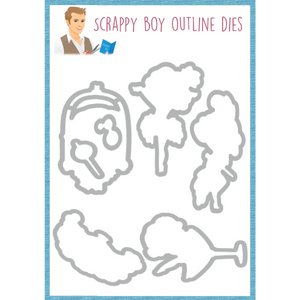 Outline Dies - Burlesque Beauties scrappyboystamps
