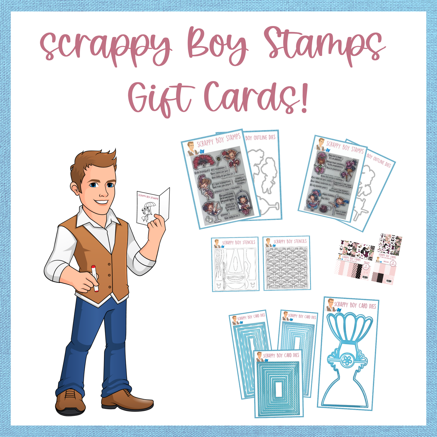 Scrappy Boy Stamps DIGITAL Gift Card scrappyboystamps