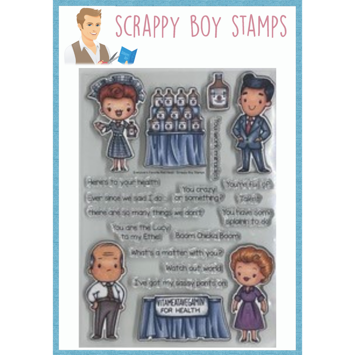 Everyone's Favorite Red Head - 6x8 Stamp scrappyboystamps