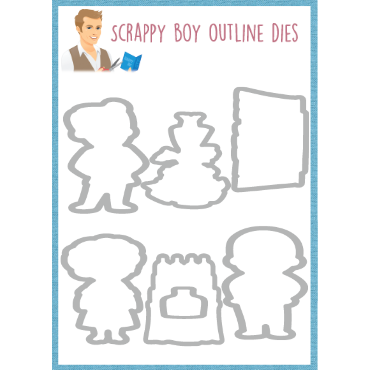 Outline Dies - Everyone's Favorite Red Head scrappyboystamps