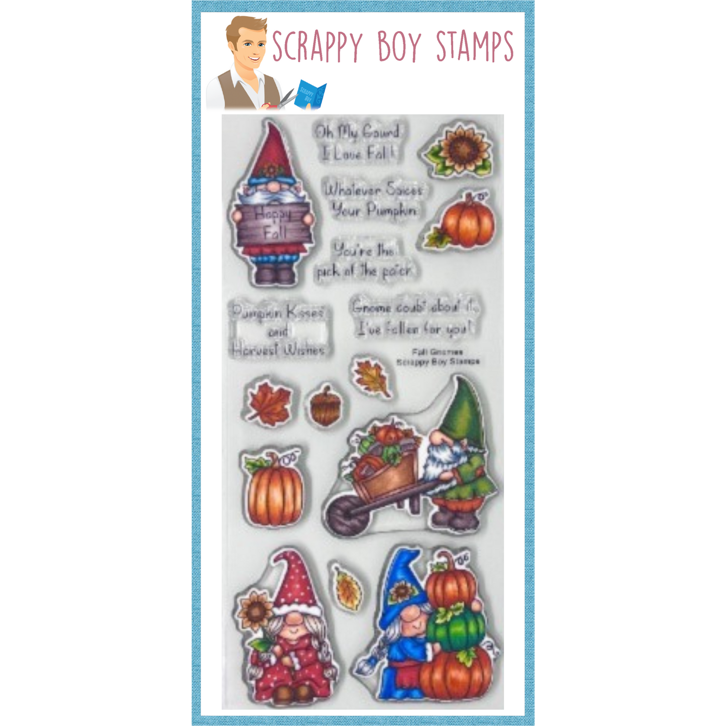 
                  
                    Bundle - Fall Gnomes Stamp & Outline Dies scrappyboystamps
                  
                