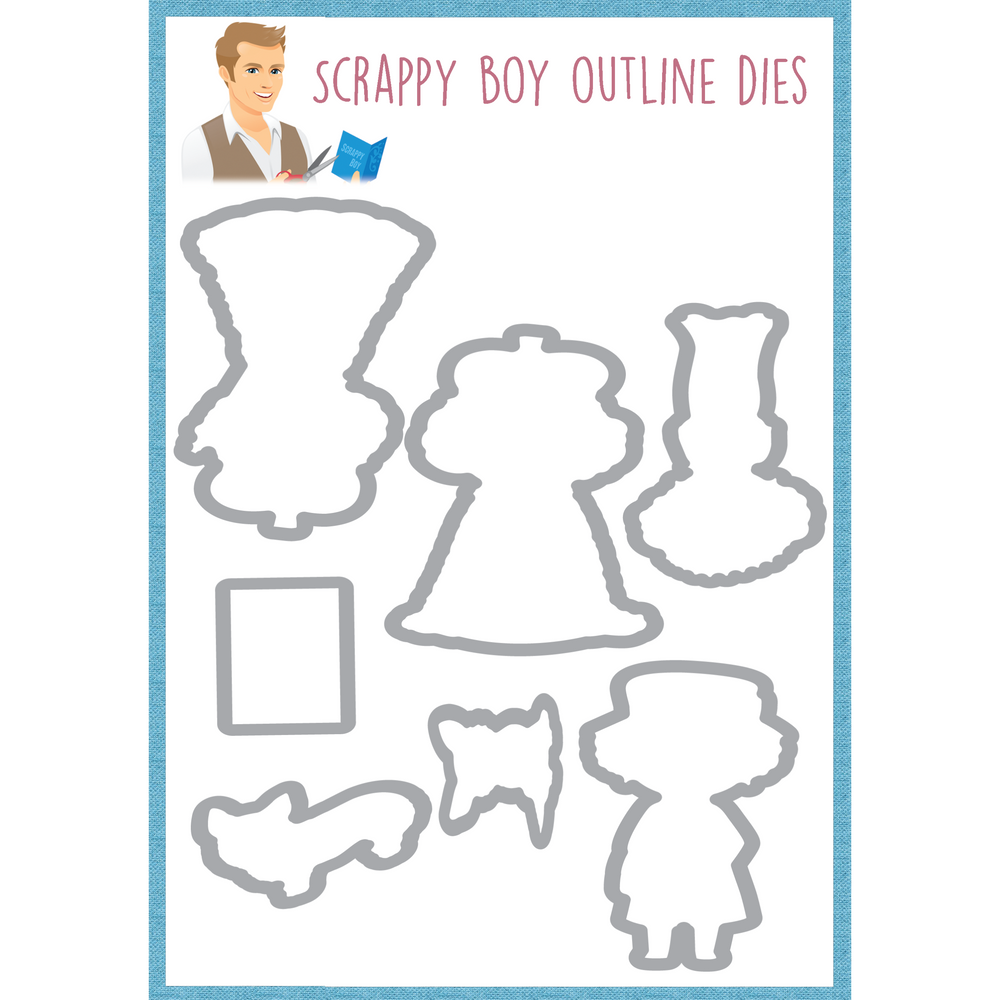 Outline Dies - Her Royal Majesty scrappyboystamps