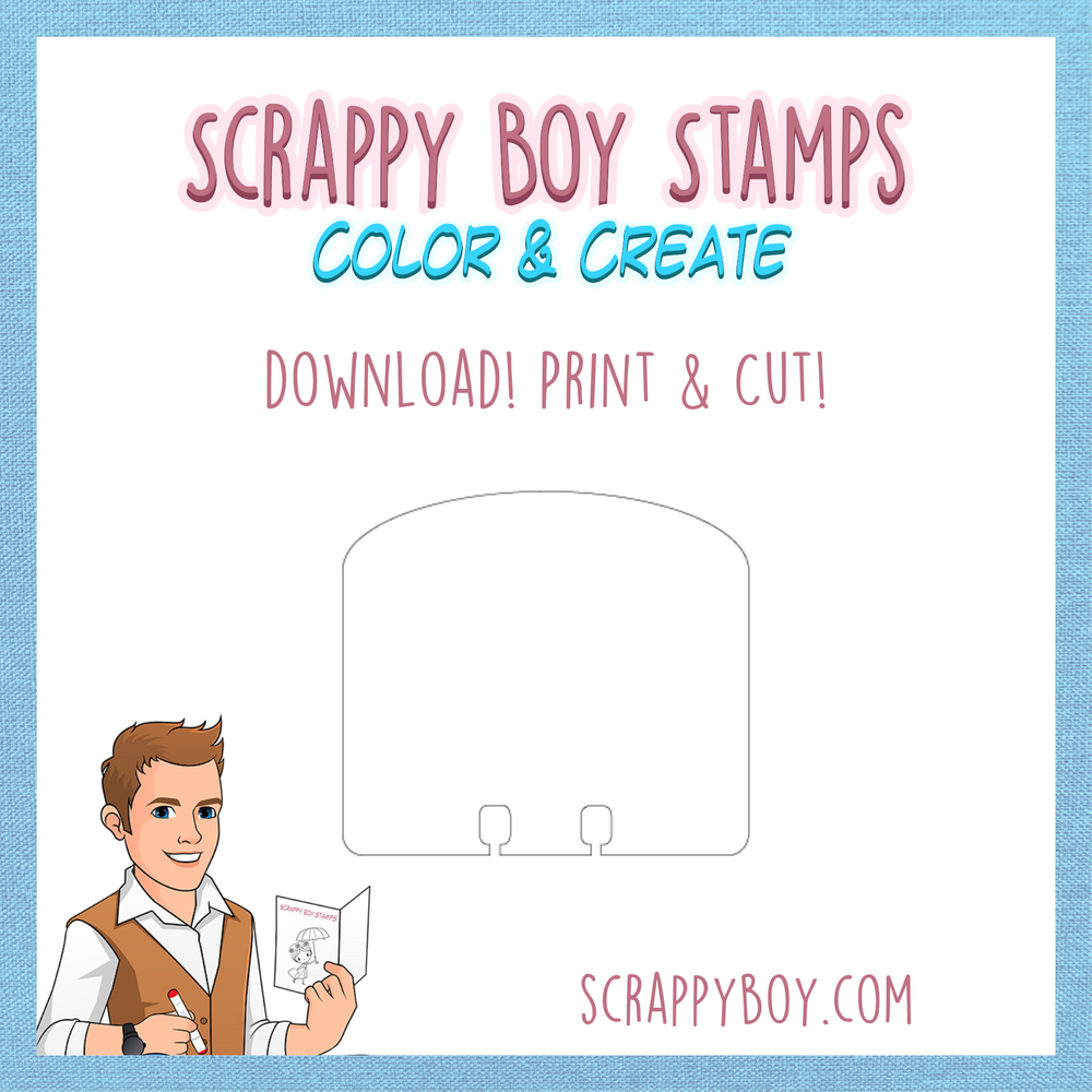 Memory Dex Print Out Scrappy Boy Stamps