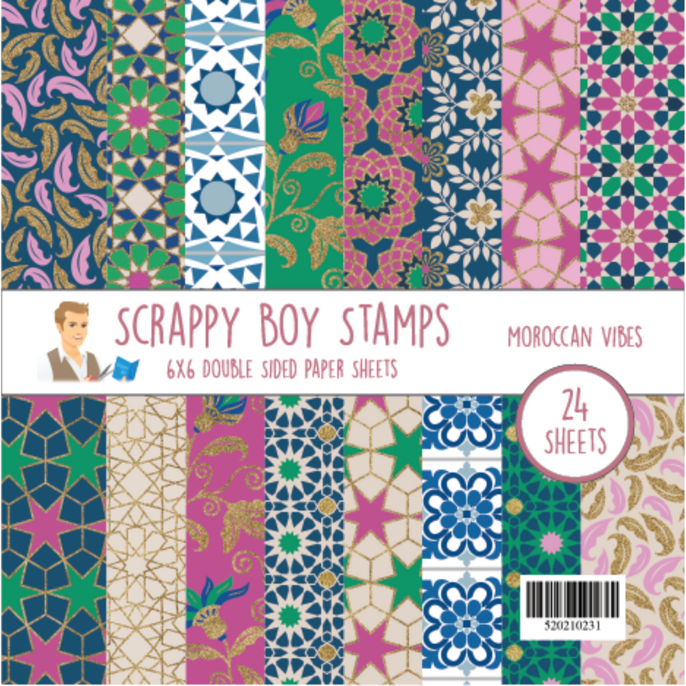 Moroccan Vibes 6x6 Paper Pack scrappyboystamps