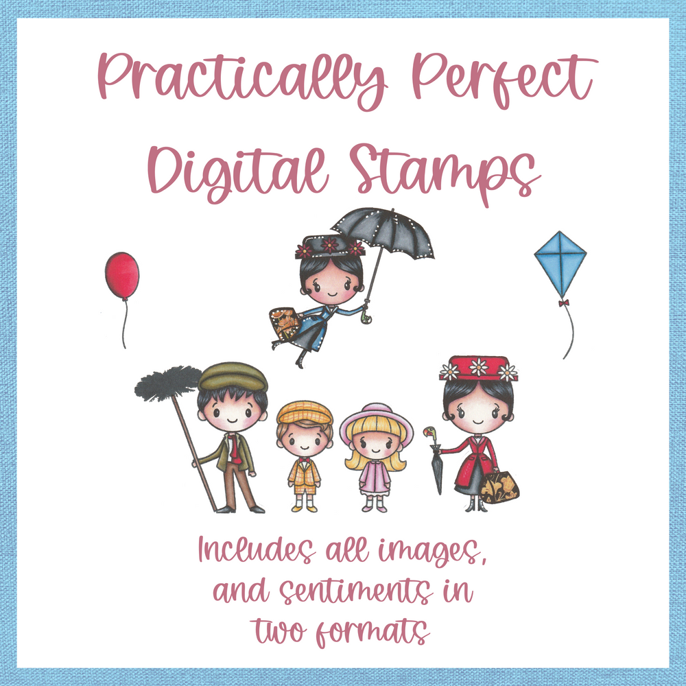 Practically Perfect - DIGITAL STAMPS scrappyboystamps