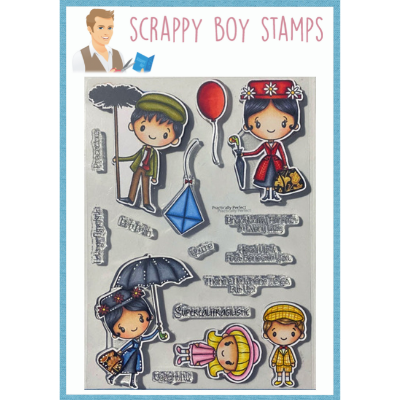 Practically Perfect - 6x8 Stamp scrappyboystamps