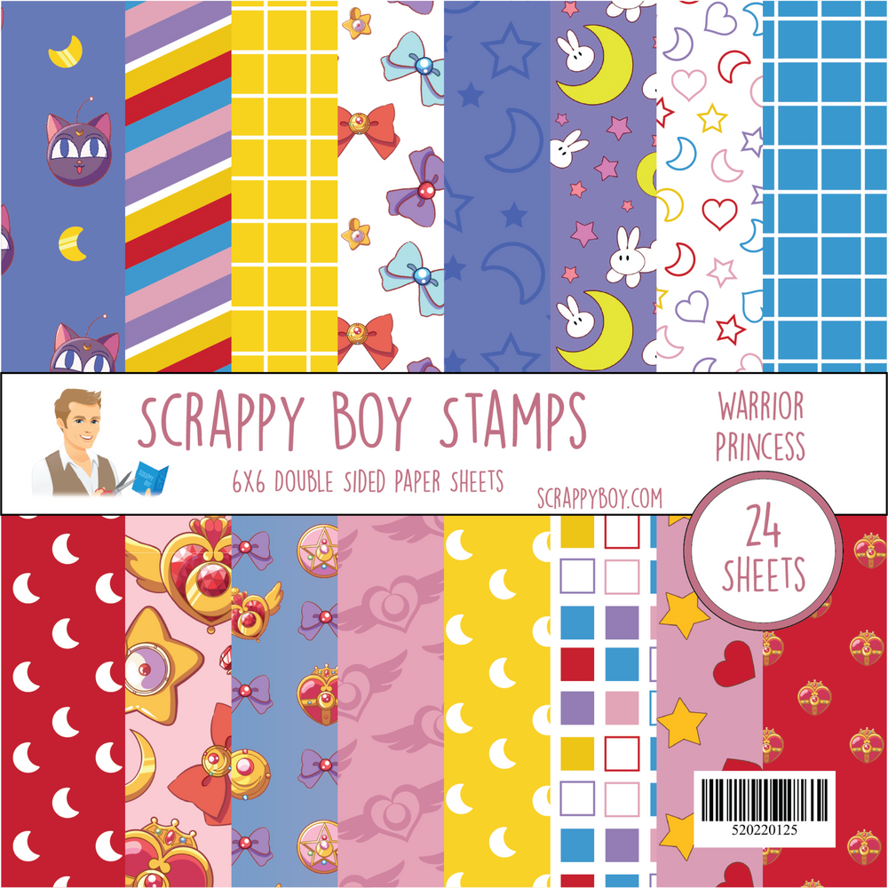 Warrior Princess 6x6 Paper Pack scrappyboystamps