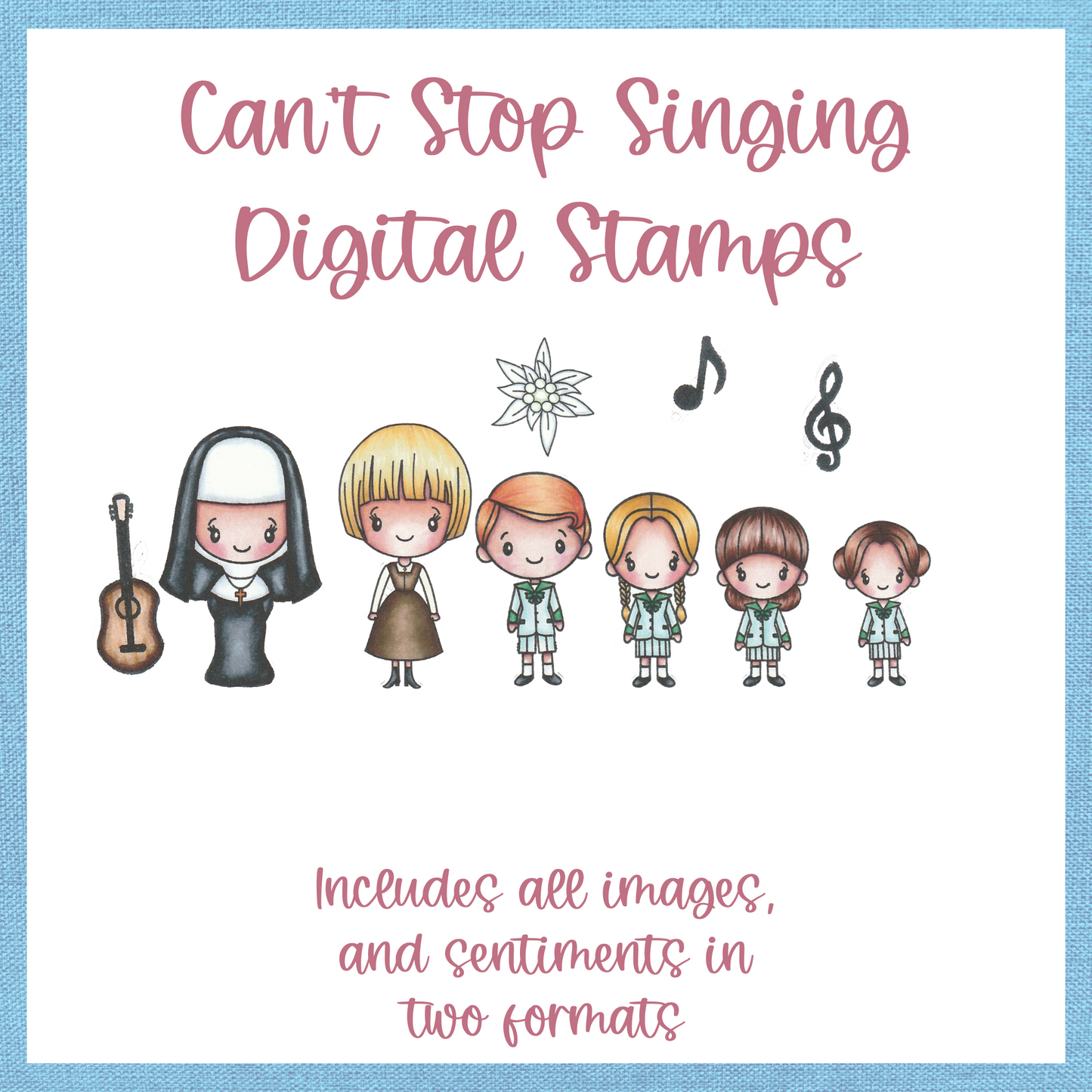 Can't Stop Singing - DIGITAL STAMPS scrappyboystamps