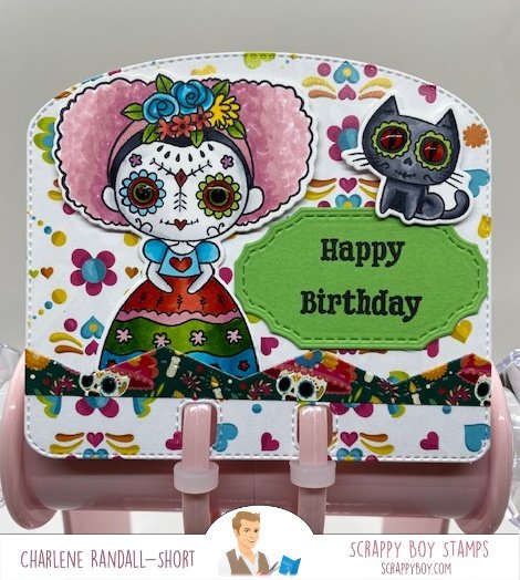 
                  
                    Cute Girls Day of the Dead 6x8 Stamp Set Scrappy Boy Stamps
                  
                