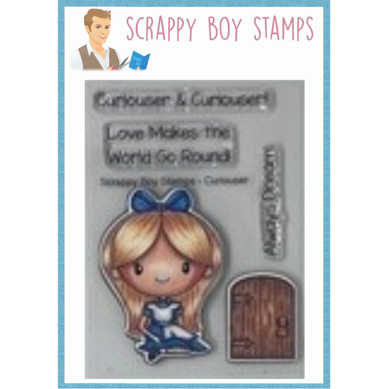 Curiouser - 3x4 Stamp scrappyboystamps