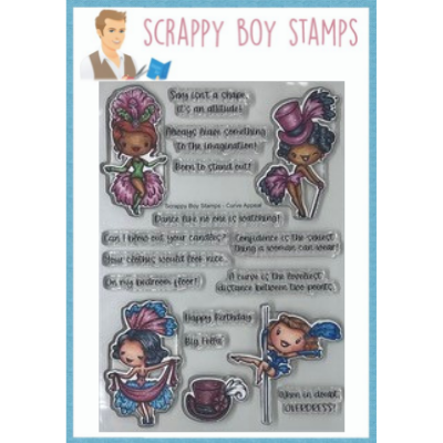 Curve Appeal - 6x8 Stamp scrappyboystamps