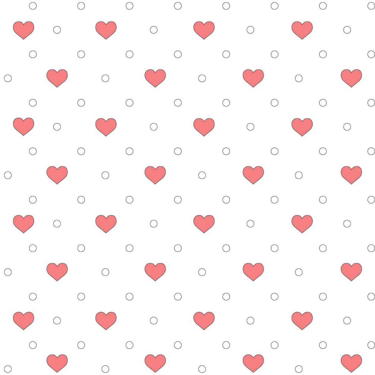 Hearts & Dots Background Stencil scrappyboystamps