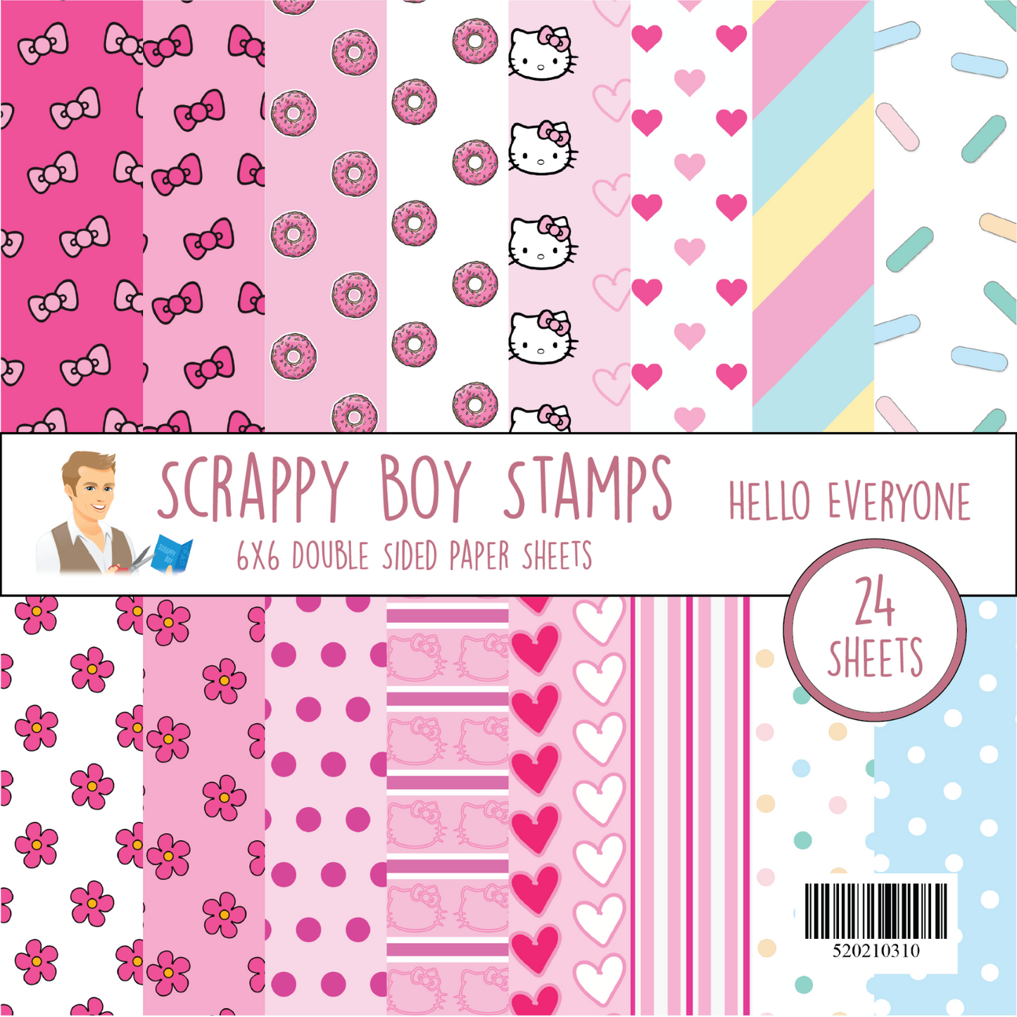 
                  
                    Hello Everyone 6x6 Paper Pack scrappyboystamps
                  
                
