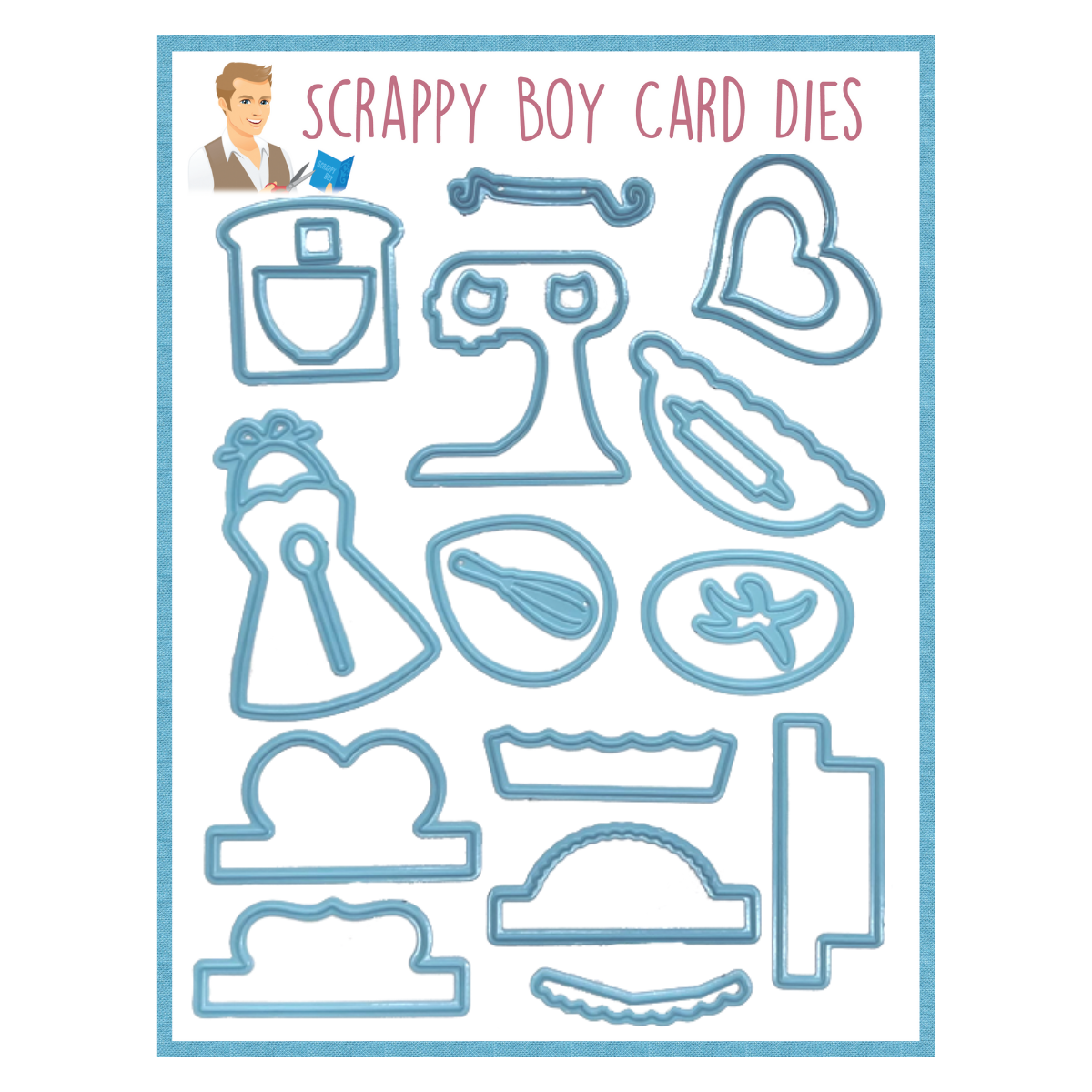 Memory Dex Get it now Scrappy Boy Stamps
