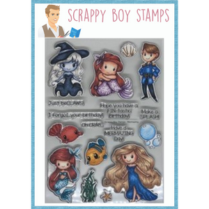 
                  
                    Bundle - Mermazing Stamp & Outline Dies scrappyboystamps
                  
                