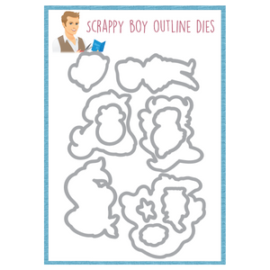 Outline Dies - Mermazing scrappyboystamps