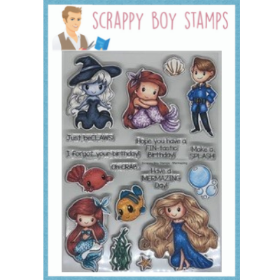 Mermazing - 6x8 Stamp scrappyboystamps