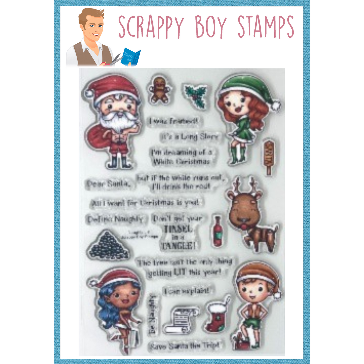 
                  
                    Bundle - Naughty List Stamp & Outline Dies scrappyboystamps
                  
                