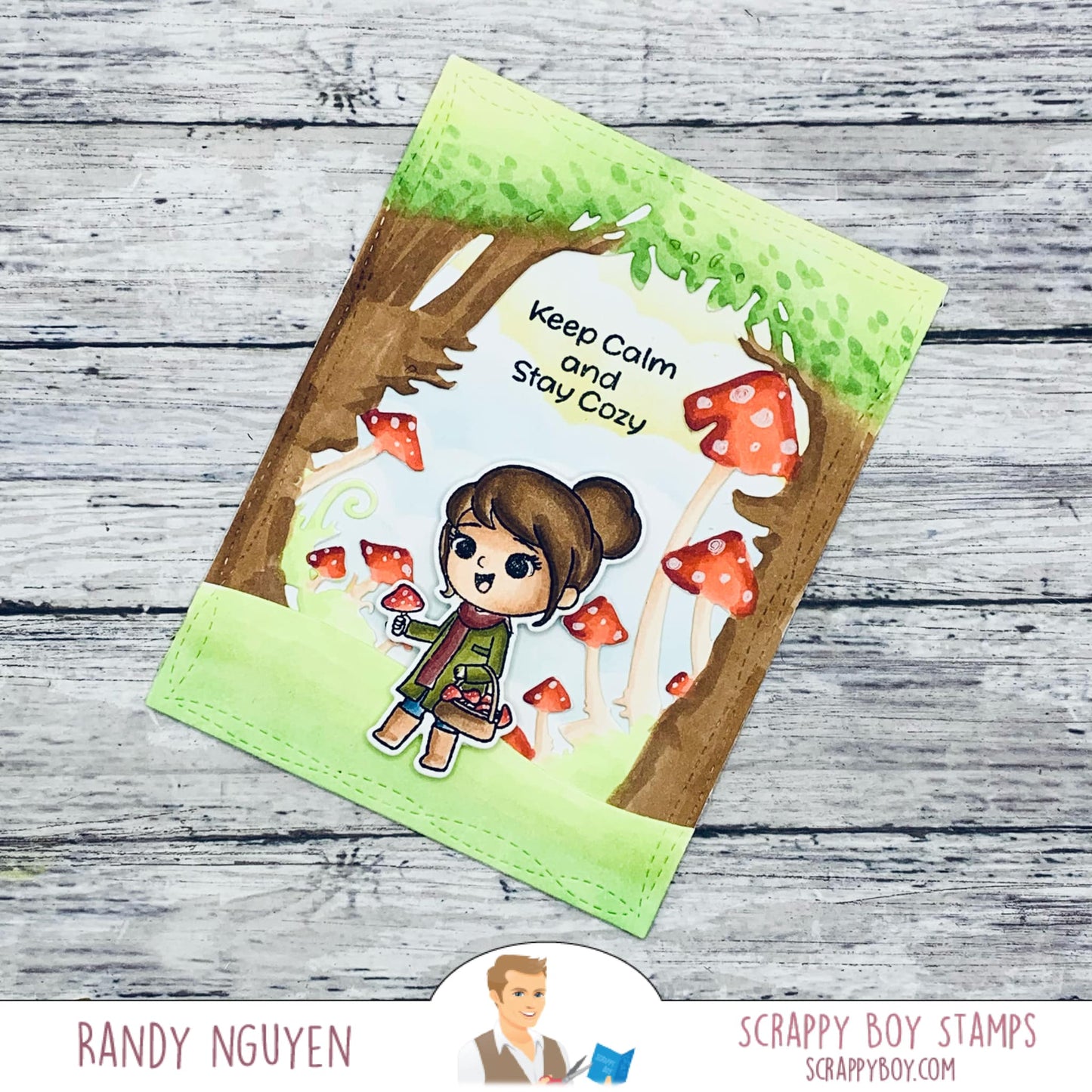 
                  
                    Cute Girls Fall Leaves 6x8 Stamp Set Scrappy Boy Stamps
                  
                
