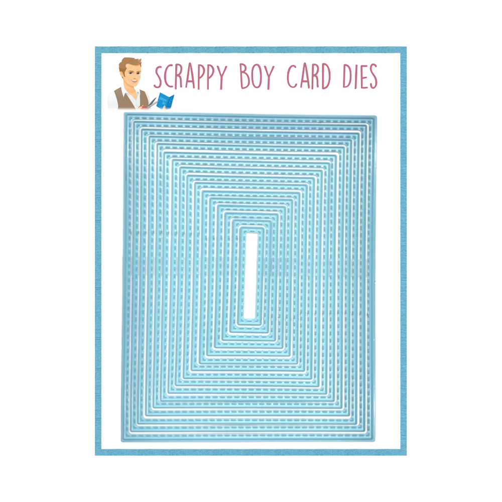 Stitched Rectangle Nested Dies scrappyboystamps