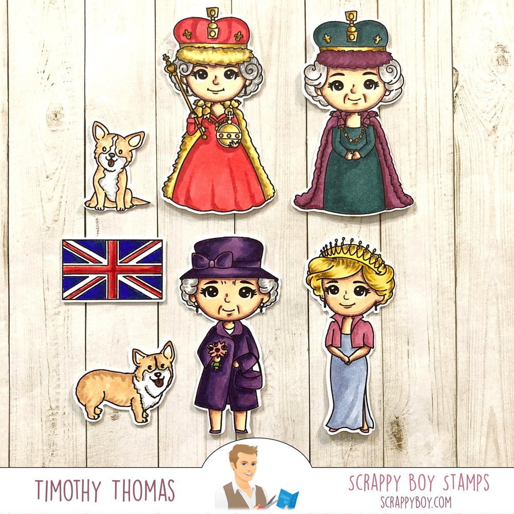 
                  
                    Her Royal Majesty - DIGITAL STAMPS scrappyboystamps
                  
                