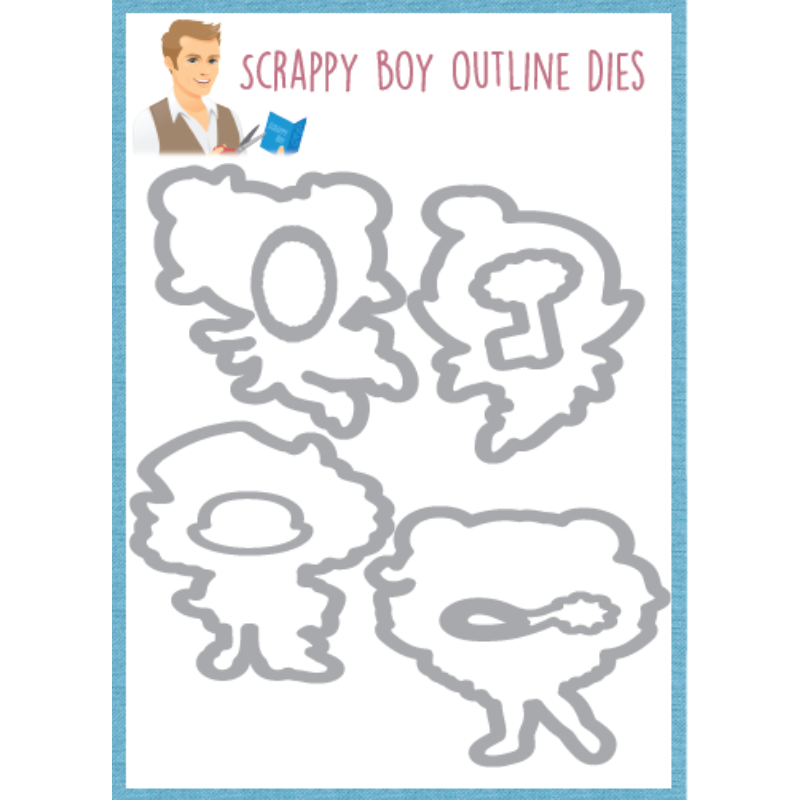 Outline Dies - Tinkering Around scrappyboystamps