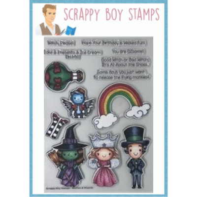 Witches & Wizards - 6x8 Stamp scrappyboystamps